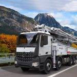 משאבת בטון 43 מטר Mercedes Benz Arocs 4145P