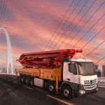 משאבת בטון 58 מטר Mercedes Benz Arocs 4142P
